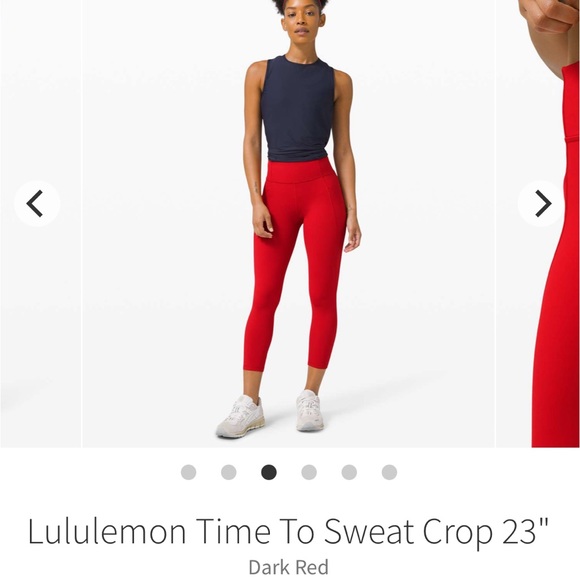 Lululemon Time To Sweat Crop 23” - Picture 3 of 11